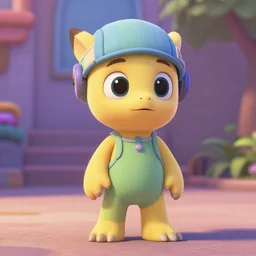 CJ7 character, pixar style