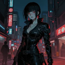 digital cyber punk horror ukiyo - e painting, artstation