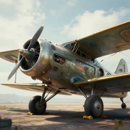 retro futuristic vintage airplane, atmospheric lighting, painted, intricate, volumetric lighting, beautiful, daytime, sunny weather, slight overcast, sharp focus, deep colours, ultra detailed, by leesha hannigan, ross tran, thierry doizon, kai carpenter, ignacio fernandez rios