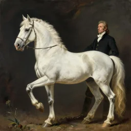 cloth fabric white horse jodhpurs side view greg manchess painting by sargent and leyendecker, studio ghibli, fantasy, medium shot, asymmetrical, intricate, elegant, matte painting, illustration, hearthstone, by greg rutkowski, by greg tocchini, by james gilleard, by joe fenton