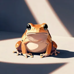 Amazon milk frog, digital art, minimalist, flat colors