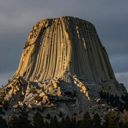 a sculpture of Devil’s Tower in Wyoming.