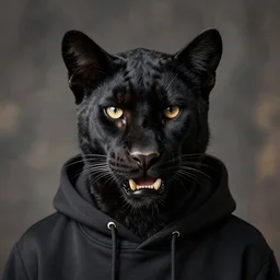 Black Bastet Egyptian Fuzzy Furry Ears Portrait Portrait Portrait Face Paws Teeth Panther Assassin with Shadow Crest wearing Hoodie Ross Tran Jordan Grimmer Ilya Repin C. M. Kosemen All Tomorrows Youtube Video