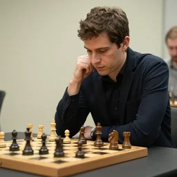 photo of andrej karpathy playing chess