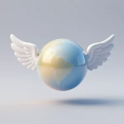 small sphere with wings