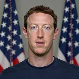 headshot of Mark Zuckerberg the president of the united states, movie still, EOS-1D, f/1.4, ISO 200, 1/160s, 8K, RAW, unedited, symmetrical balance, in-frame, Photoshop, Nvidia, Topaz AI
