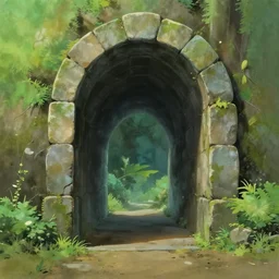 portal to another world, digital painting, concept art, smooth, sharp focus, illustration by studio ghibli