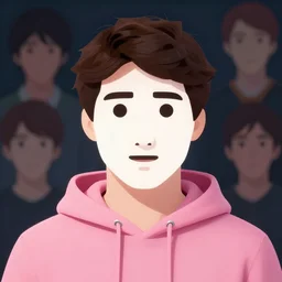 face icon stylized minimalist justin trudeau pink hoody glock!!, loftis, cory behance hd by jesper ejsing, by rhads, makoto shinkai and lois van baarle, ilya kuvshinov, rossdraws global illumination