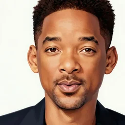 will smith portrait, by ken sugimori