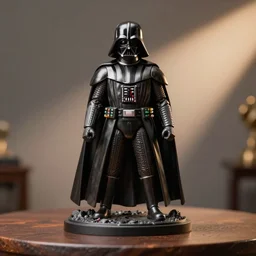 Darth Vader on the table, 3d, action figure