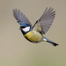 a tiny bird flying out of an ear