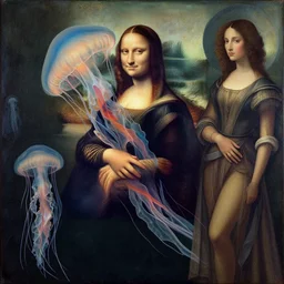 The land of the jellyfish, italian futurism, Dan Mumford, da vinci, Josan Gonzalez