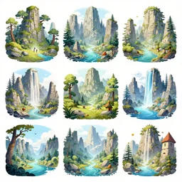 photo cartoon bd illustration comic manga painting of fiord environement : 6 fantasy environement, digital painting, volumetric lighting : 1 artist bd enki bilal : 1 0 0 0 0 0 0
