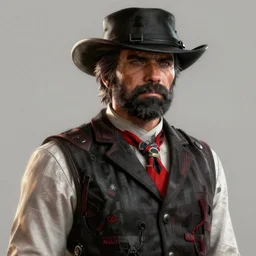 portrait of jerma985 in red dead redemption 2, beardless, gaming, detailed, 4k