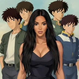 kim kardashian, portrait shinkai makoto studio ghibli studio key hideaki anno sakimichan stanley artgerm lau rossdraws james jean marc simonetti elegant highly detailed digital painting artstation pixiv