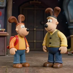 a scene from 2 0 0 1 a space odyssey in the style of wallace and gromit