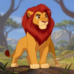 simba from the lion king as a human