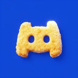 a chicken nugget that looks exactly like discord logo