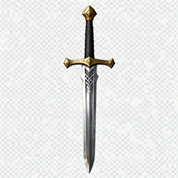 PNG sprite for videogame a celtic sword, very detailed, Gamin, sharp focus, ArtStation, 4k