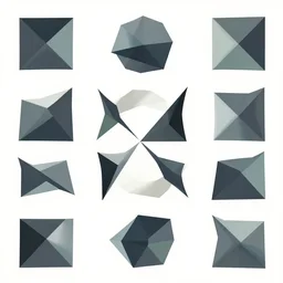 slick polygons vector art shapes geometry
