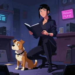 after a local teacher disappears, reporter melanie punk and her canine companion, mugs, are anxious to dig up the truth - - especially with a group of lawbreaking dog owners on the prowl. but playing sleuth could get freddie killed... can she crack the case before it's too late? cyberpunk art by yumihiko amano, cgsociety, figurative art, toonami, zbrush, official art