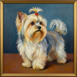 a havanese dog in mexico, painting by diego rivera