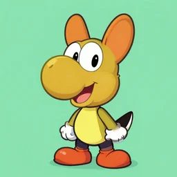 portrait of Yoshi, artwork by Daniel Merriam,