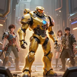 retro futurist steampunk fallout 7 6 power armor laby bot, hyper realistic, design by mark ryden and pixar and hayao miyazaki, unreal 5, daz, hyperrealistic, octane render, cosplay, rpg portrait, dynamic lighting, intricate, that looks like it is from borderlands and by feng zhu and loish and laurie greasley, victo ngai, andreas rocha, john harris radiating a glowing aura global illumination ray tracing hdr