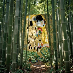 bamboo forest by by james jean, yukio - e, klimt
