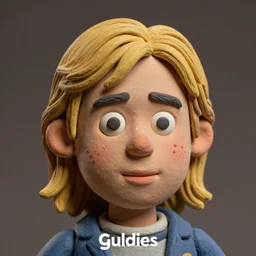 real he-man  blonde hairl!! clay! close detailed sculpted head , style: claymation puppet kids clay , by guldies