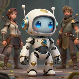 cute robot, highly detailed, d & d, fantasy, highly detailed, digital painting, trending on artstation, concept art, sharp focus, illustration, art by artgerm and greg rutkowski and fuji choko and viktoria gavrilenko and hoang lap