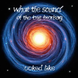 “ what the sound of the big bang looked like ”