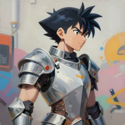 greg manchess portrait painting of partially armored yoko ritona of gurren lagann as overwatch character, medium shot, asymmetrical, profile picture, organic painting, sunny day, matte painting, bold shapes, hard edges, street art, trending on artstation, by huang guangjian and gil elvgren and sachin teng
