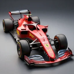 retro futuristic ferrari formula 1 car inspired by f 1 2 0 2 1 concept and ferrari 6 4 3, blender, 8 k, artstation, highly detailed, intricate, octane 3 d,