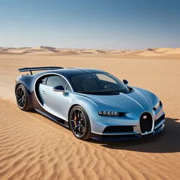 a bugatti chiron on the surface of venus