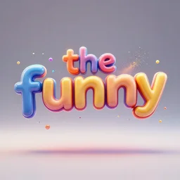 the word funny, 3 d, octane render, blender, intro text, particles, lighting effects, 8 k,