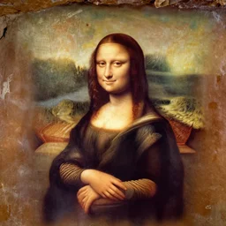 ancient cave-painting!!!!!!!!!!!!!!!!!!! cave-painting!!!!!!!!!!!!!!!!!!! of the ((((((Mona Lisa))))))