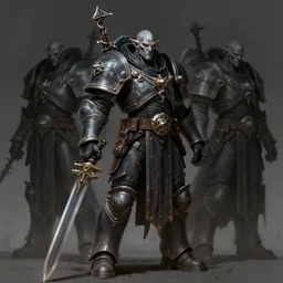 warhammer dark elf, full body concept, beksinski, ruan jia, dark soul concept art