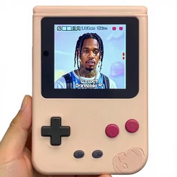 Travis Scott in a gameboy game