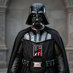 darth vader showing masculine abs,