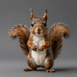 studio photograph of an alien that resembles squirrel