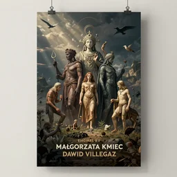 ancient beings, by małgorzata kmiec, by david villegas, poster, polished