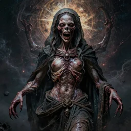the transcendent being embodying pain, photorealistic, detailed photography, divinity, awful, cosmic horror, religious art