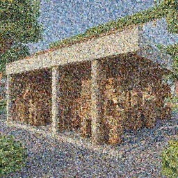minecraft horse stables, modern, stylish