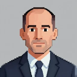 Saul Goodman, pixel art portrait
