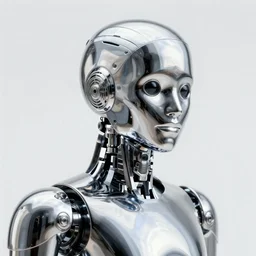a uhd portrait of a chrome robot, insanely detailed intricate octane render, 8 k artistic photography, photorealistic