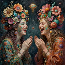 happy and funny psychedelic best friends todd solondz tripping on lsd, laughing, diffuse lighting, fantasy, intricate, elegant, highly detailed, lifelike, photorealistic, digital painting, artstation, illustration, concept art, smooth, sharp focus, art by francis bacon