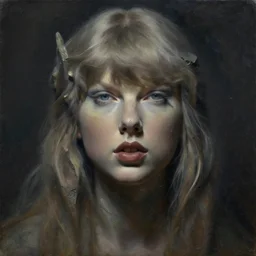 a face portrait of taylor swift as a rock, fantasy setting, stone face, dim colors, soft lighting, atmospheric, cinematic, moody, in the style of diego koi, gina heyer, luiz escanuela, art by alyssa monk, hyperrealism, rule of thirds, golden ratio, oil on canvas, 8 k