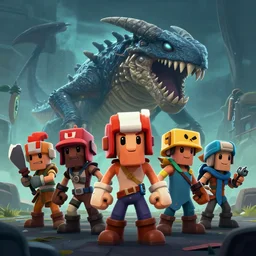 portrait of sea of thieves characters, sea of thieves screenshot, storm, unreal engine, digital art, kraken monster