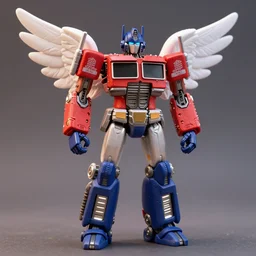 a glowing transformers angel robot fantasy claymation action figure, high - res, hyper detailed, realistic materials, by joop geesink and pixar